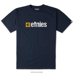 Etnies Box Logo Ss Tee Navy ZB24D266 Navy