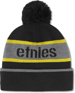 Etnies STENCIL POM BEANIE Etnies Black/Yellow ZB24D847 Black/Yellow