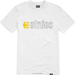 Etnies White-Black-Yellow ECORP TEE Etnies ZB24D102 White-Black-Yellow